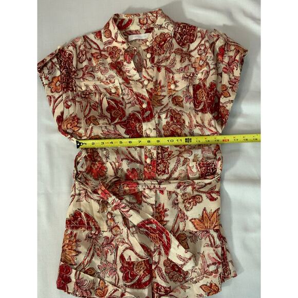 Zimmermann Vitali Roll Cuff Playsuit $595‎ size medium - Picture 7 of 8